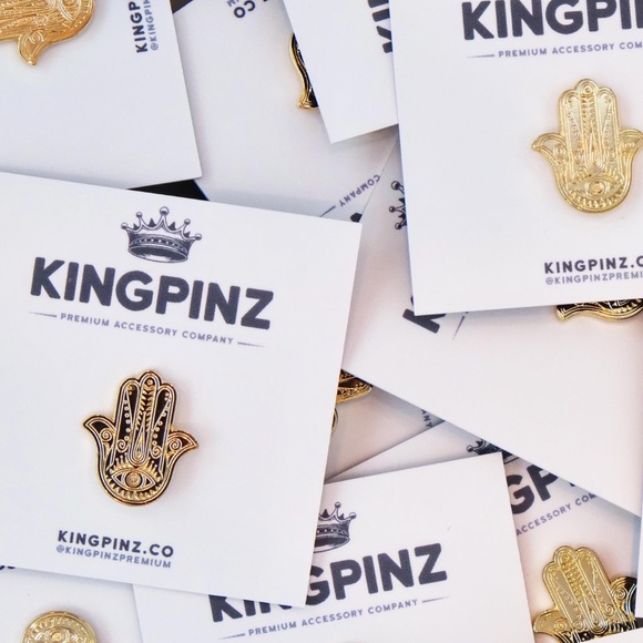 Hamsa Hand Lapel Pin - Picture 2 of 2